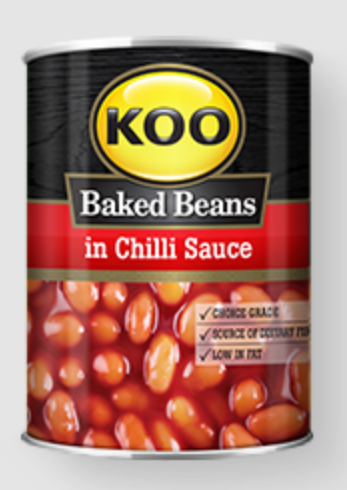Koo Baked Beans in Chilli Sauce 420g