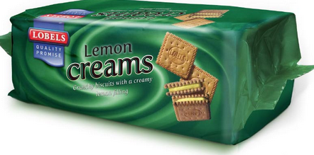 Lobels Lemon Cream Biscuits 150g