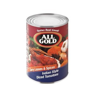 All Gold Indian Style Diced Tomatoes 410g