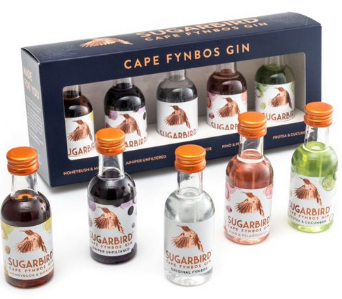 Sugarbird Craft Gin Miniatures - Gift Box of 5