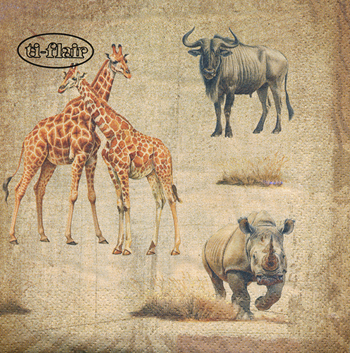 Napkin - African Savanna - 20 tissue napkin pack