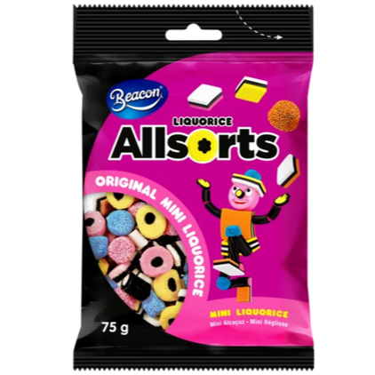 Beacon Allsorts Original MINI Liquorice 75g