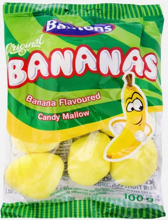 Baxtons Banana Flavoured Mallow100g