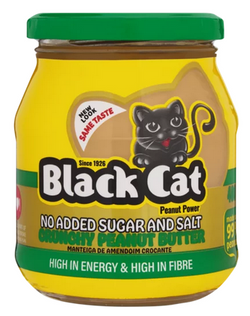 Black Cat No Added Sugar and Salt Crunchy Peanut Butter 400g