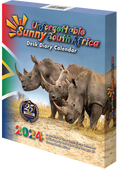 HALF PRICE: Desk Calendar - Unforgettable Sunny South Africa 2024