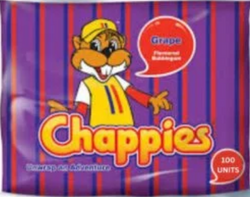 Chappies Bubblegum Grape 400g (100 per bag)