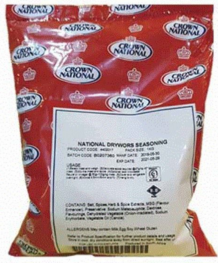 Crown National Drywors Seasoning 1kg