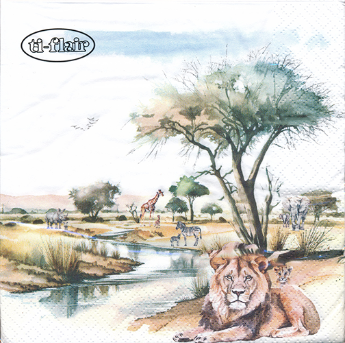Napkin - Etosha Park - 20 tissue napkin pack