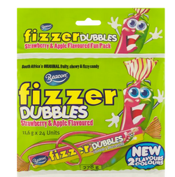 Beacon Fizzer - Dubbles Strawberry and Apple 24 pack (278g)