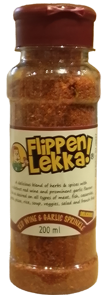 Flippen Lekka Red Wine & Garlic Sprinkle 200ml