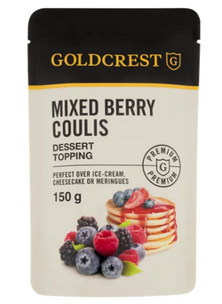 Goldcrest Mixed Berry Coulis Dessert Topping Pouch 150g