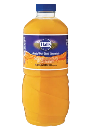 Hall's Mango & Orange Flavoured Blended Fruit Drink Concentrate 1.25L