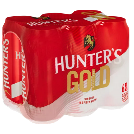 Hunter's Gold Cider Cans 6 x 440ml (Six Pack)