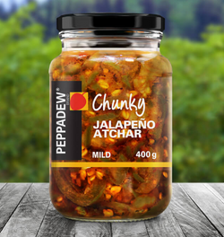 Peppadew Brand Chunky Jalapeño Atchar - Mild 400g