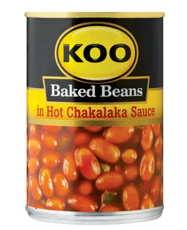 Koo Baked Beans in Hot Chakalaka Sauce 410g