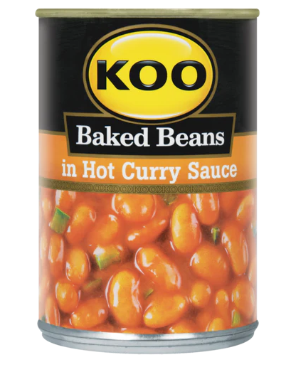 Koo Baked Beans in Hot Curry Sauce 410g