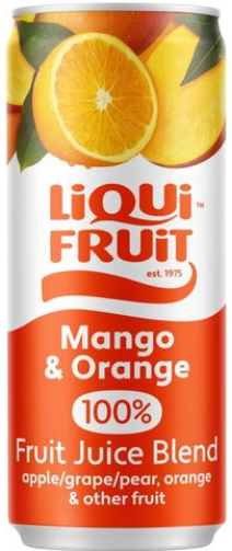 Liqui-Fruit Mango & Orange 100% Fruit Juice Blend 300ml - Single