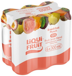 Liqui-Fruit Breakfast Punch 100% Fruit Juice Blend 300ml - Six Pack