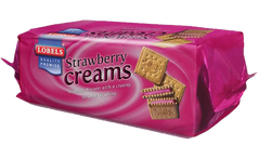 Lobels Stawberry Cream Biscuits 150g