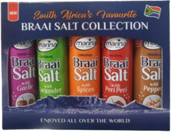 Marina Braai Sout - South Africa's Favourite Braai Salt 5 x 25g