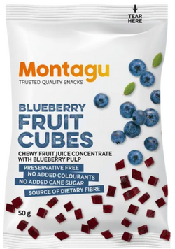 Montagu - Blueberry Fruit Cubes 50g