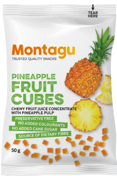 Montagu - Pineapple Fruit Cubes 50g