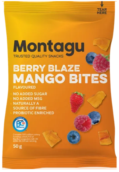 Montagu - Berry Blaze Mango Bites 50g