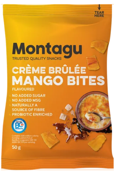 Montagu - Creme Brulee Mango Bites 50g