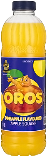 Brookes Oros Pineapple flavoured Squash - 1 Litre