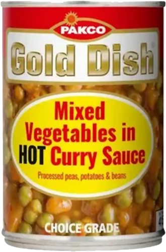 Pakco Gold Dish Mixed Vegetables in Hot Curry Sauce 415g