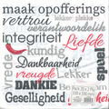 Positive Vibe Afrikaans - 20 tissue napkin pack