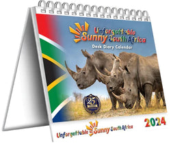 Desk Calendar - Unforgettable Sunny South Africa 2024