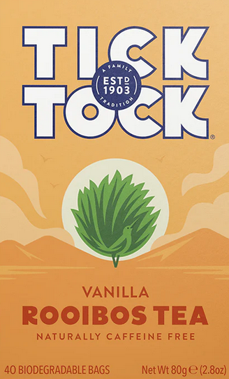 Tick Tock Vanilla Rooibos Tea 40 Bags