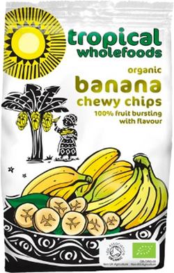 Tropical Wholefoods Organic Banana Chewy Chips 150g