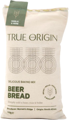 True Origin - Garlic & Herb Beer Bread 450g