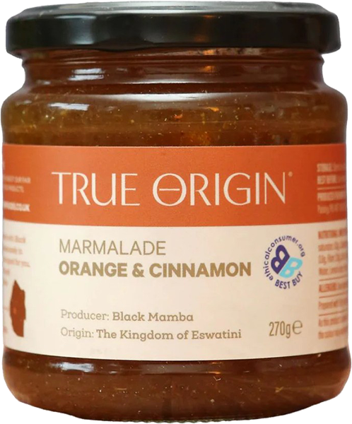 True Origin - Orange & Cinnamon Marmalade 270g