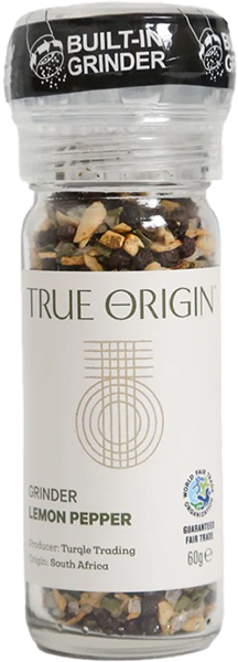True Origin - Lemon Pepper Grinder 60g