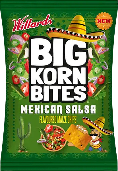 Willards Big Korn Bites Mexican Salsa 120g
