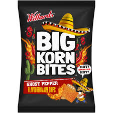 Willards  Big Korn Bites - Ghost Pepper  120g