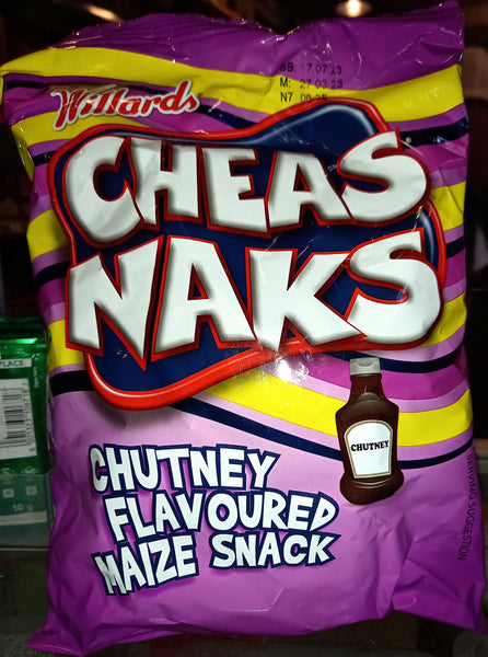 Willards Cheas Naks Chutney Flavoured Maize Snack 135g