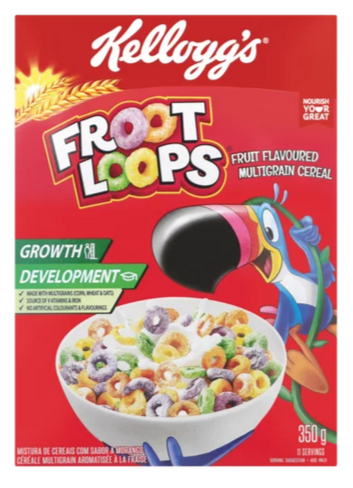 Kellogg's Froot Loops Fruit Flavoured Multigrain Cereal 350g – Kalahari Moon