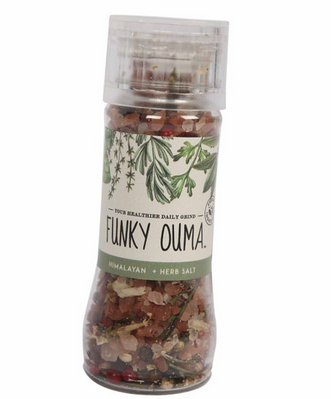 Funky Ouma Himalayan & Herb Salt Grinder 95g