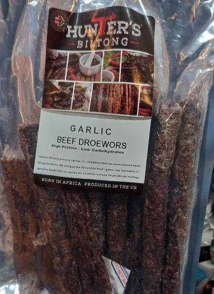 Hunter's Biltong - Garlic Beef Droewors 200g