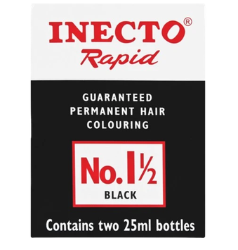 Inecto No. 1 Deep Black Rapid (2 x 25ml bottles)