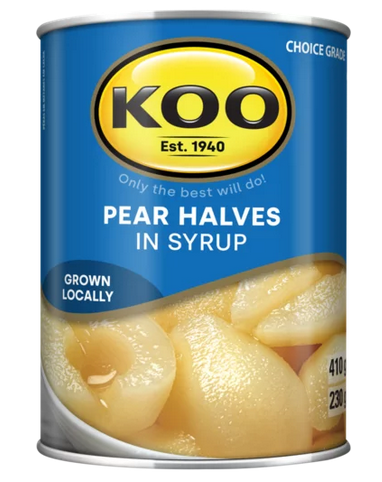 Koo Pear Halves in Syrup 410g