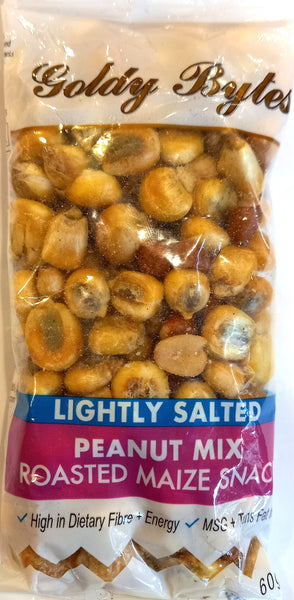Goldy Bytes – Lightly Salted Peanut Mix Maize Snack 60g