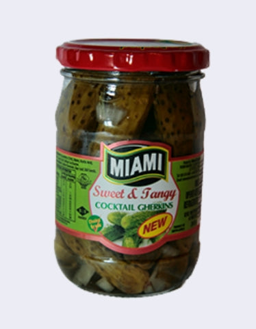 Miami Sweet & Tangy Cocktail Gherkins 265g