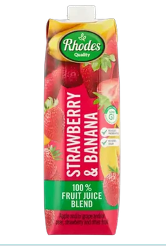 Rhodes 100% Fruit Juice Blend - Strawberry & Banana 1L