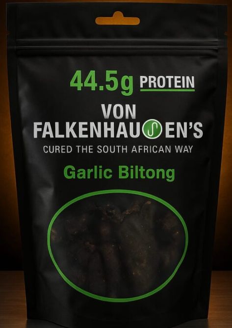 Von Falkenhausen's Biltong - Garlic 250g