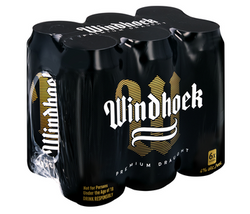 Windhoek Draught 500ML CANS - Six Pack